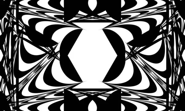 Текстура Гипнотизирующая Черные Узоры — стоковый вектор