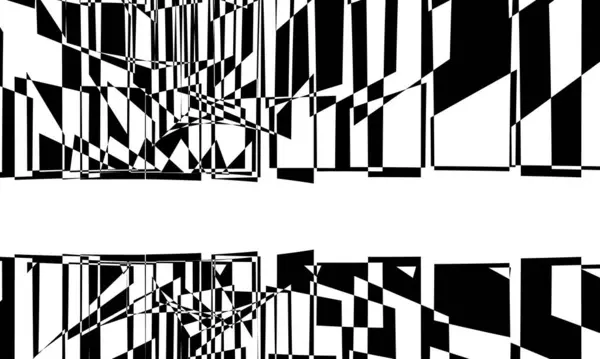 Чорно Білий Абстрактний Фон Фантастичними Візерунками Стилі Art — стоковий вектор