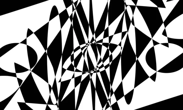 Fondo Pantalla Blanco Negro Estilo Art Impresionante Patrón Embudo — Vector de stock