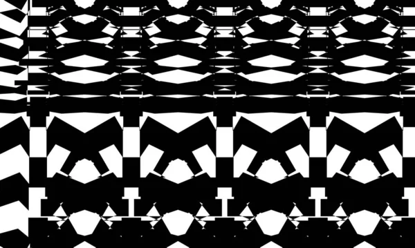 Zwart Abstracte Patronen Witte Achtergrond — Stockvector