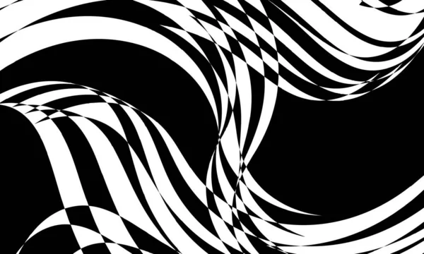 Mysteriöses Schwarzes Muster Mystische Monochrome Tapete — Stockvektor