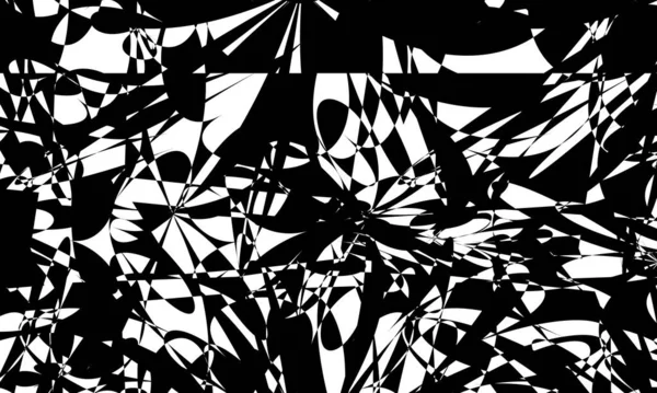 Kreative Optische Täuschung Ursprüngliche Schwarze Muster Auf Weißem Hintergrund — Stockvektor