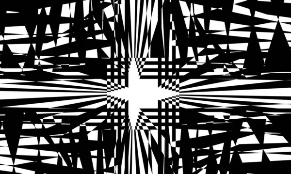 Geheimnisvolle Schwarze Muster Auf Weißem Hintergrund Einzigartig Art Modernes Designkonzept — Stockvektor