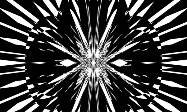 Futuristic Black Pattern Art Style White Background — Stock Vector