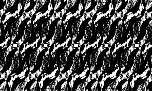 Δημιουργικά Μαύρα Μοτίβα Απίστευτη Art Λευκό Φόντο — Διανυσματικό Αρχείο