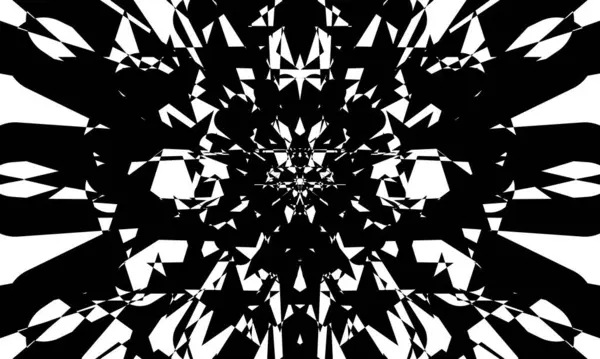 Patrón Negro Sobre Fondo Blanco Moderno Fondo Pantalla Mística Para — Vector de stock