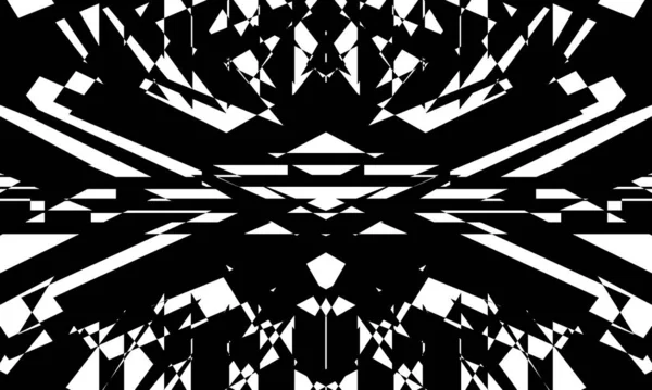 神秘的で神秘的なオープンアートのスタイルの白い背景の黒いパターン — ストックベクタ