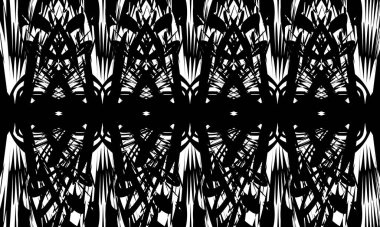 Siyah desenli çarpıtma tasarım için bir optik yanılsama orjinal duvar kağıdı yaratır