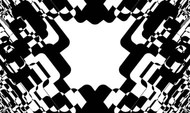 optik illüzyondaki siyah desen büyüleyici