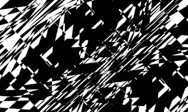 Beyaz zemin üzerinde soyut siyah desen modern tasarım