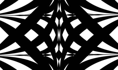 Beyaz arkaplanda soyut siyah desenler