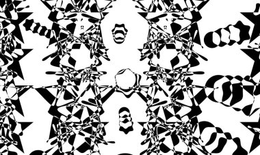 Beyaz arkaplanda operasyon sanatının siyah deseni