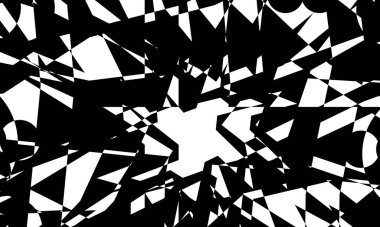 Operasyon sanatının siyah yaratıcı modeli çarpıtılmış ve özgün