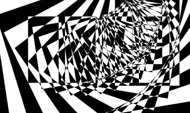 Modern op-art tarzı kapaklar için siyah ve beyaz dokular