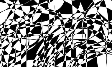 Orijinal siyah desenler tasarım için modern duvar kağıtlarını çarpıtıyor