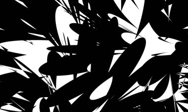 Operasyon sanatının orijinal tasarımında monokrom duvar kâğıdı