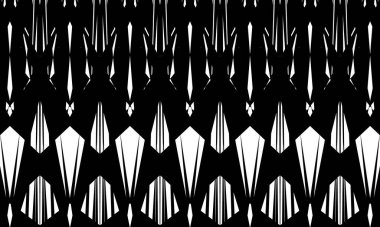 Operasyon sanatının tarzında, beyaz arkaplan duvar kağıdındaki bozuk siyah desen