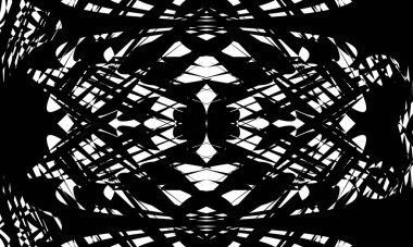 Operasyon sanatındaki siyah desen göz yanılsamasını büyülüyor yaratıcı tasarım