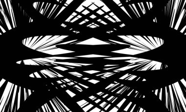 Beyaz arka planda optik illüzyon ile operasyon sanatının geleceksel örüntüsü