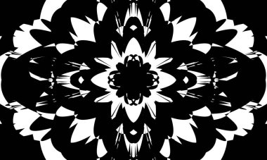 Tasarım için şık siyah beyaz duvar kağıdı