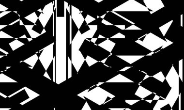 Operasyon sanatı tarzında ilginç siyah desen modern monokrom duvar kağıdı