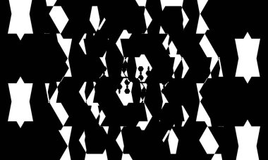 Beyaz arka plan modern tasarım üzerinde operasyon sanatı tarzında sıradışı siyah desen