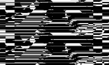 Beyaz arka planda siyah desenler yaratıcı optik illüzyon