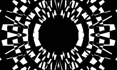 Tasarım için beyaz zemin üzerinde siyah desen modern duvar kâğıdı.