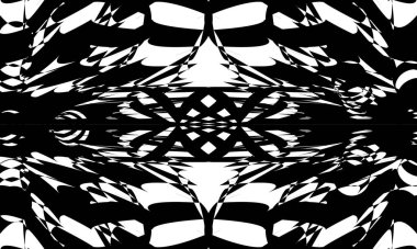 Beyaz arka planda operasyon sanatının güzel siyah deseni