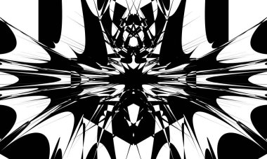 beyaz büyüleyici optik illüzyondaki eşsiz siyah desenler