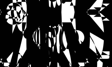 Beyaz arkaplan cadılar bayramı kavramında soyut ve gizemli siyah desenler