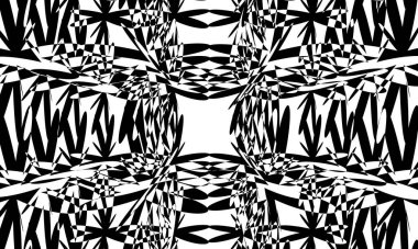 Tasarım için şık siyah beyaz duvar kağıdı