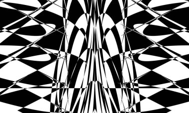 Optik illüzyonlu orijinal tasarım için işlem sanatı biçimi