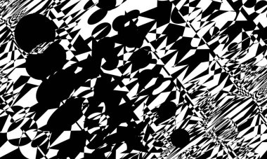 Beyaz arka planda siyah mistik desen şık ve gizemli.