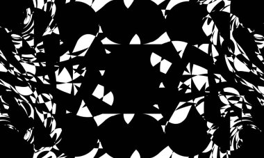 op-art biçiminde deforme edilmiş siyah desenler özgün tasarım