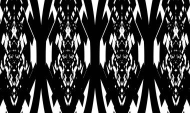 Beyaz zemin üzerinde operasyon sanatı biçiminde düzensiz bir yüzeye sahip orijinal desen