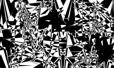 Beyaz arkaplanda soyut siyah desenler