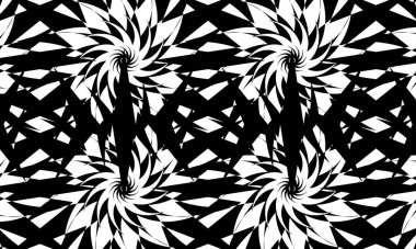 Operasyon sanatında esrarengiz desenler. Orijinal optik yanılsama.