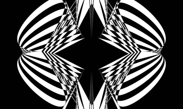 Black Pattern Original Design Optical Illusion — Stock Vector