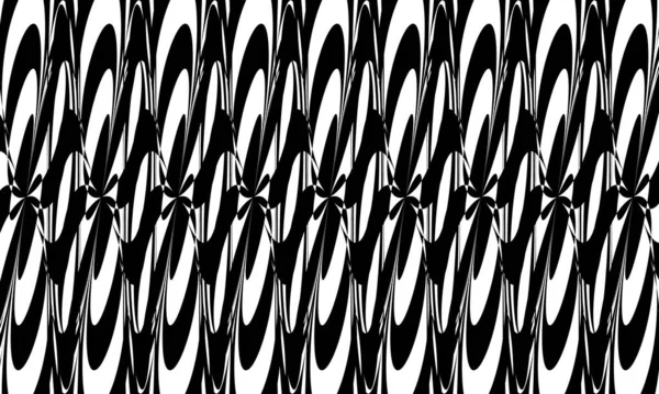 Motifs Modernes Noirs Avec Illusion Optique Surface Inégale — Image vectorielle