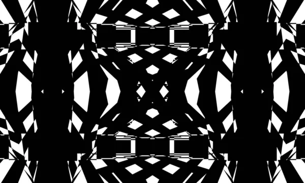 Kreatywna Iluzja Optyczna Oryginalne Czarne Wzory Białym Tle — Wektor stockowy