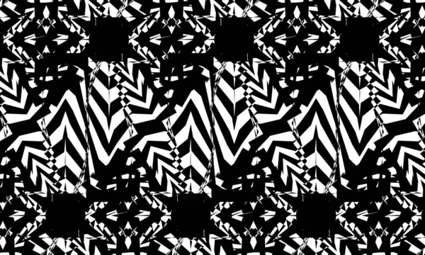 Motifs Noirs Avec Distorsion Créer Une Illusion Optique Papier Peint — Image vectorielle