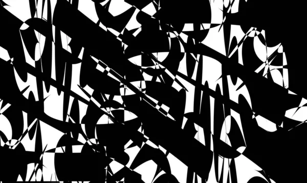 Motifs Noirs Exotiques Mystérieux Dans Style Art Sur Fond Blanc — Image vectorielle