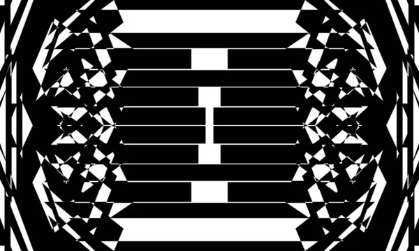 Fondo Abstracto Blanco Negro Con Ilusión Óptica Para Diseño Moderno — Archivo Imágenes Vectoriales