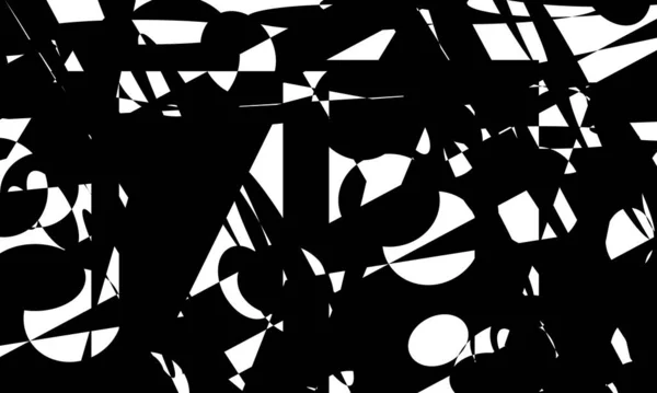 白を基調としたオプ アートのような独特の黒のパターンは — ストックベクタ