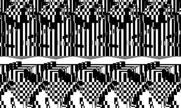 Zwart Vervormde Patronen Art Stijl Originele Stijl Mystieke Behang Voor — Stockvector