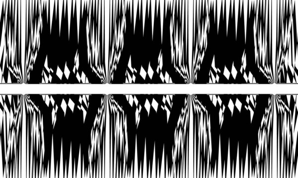 завораживающие черные узоры с оптической иллюзией на белом фоне