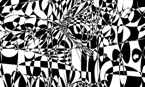 黑色行动艺术模式不均匀表面壮观的光学错觉 — 图库矢量图片