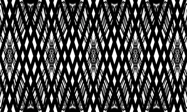 Design Moderno Distorto Nero Art Pattern — Vettoriale Stock