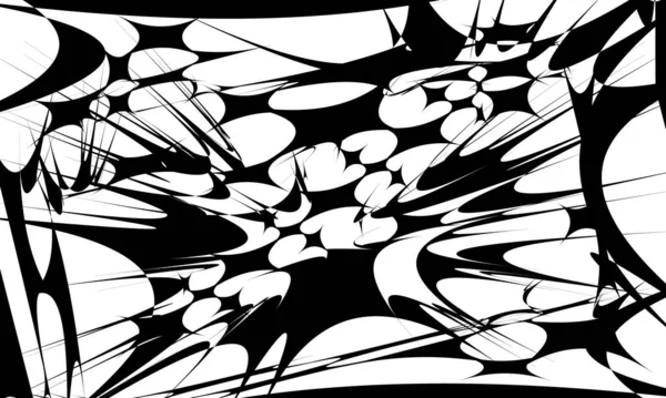 Noir Art Motif Surface Inégale Illusion Optique Spectaculaire — Image vectorielle